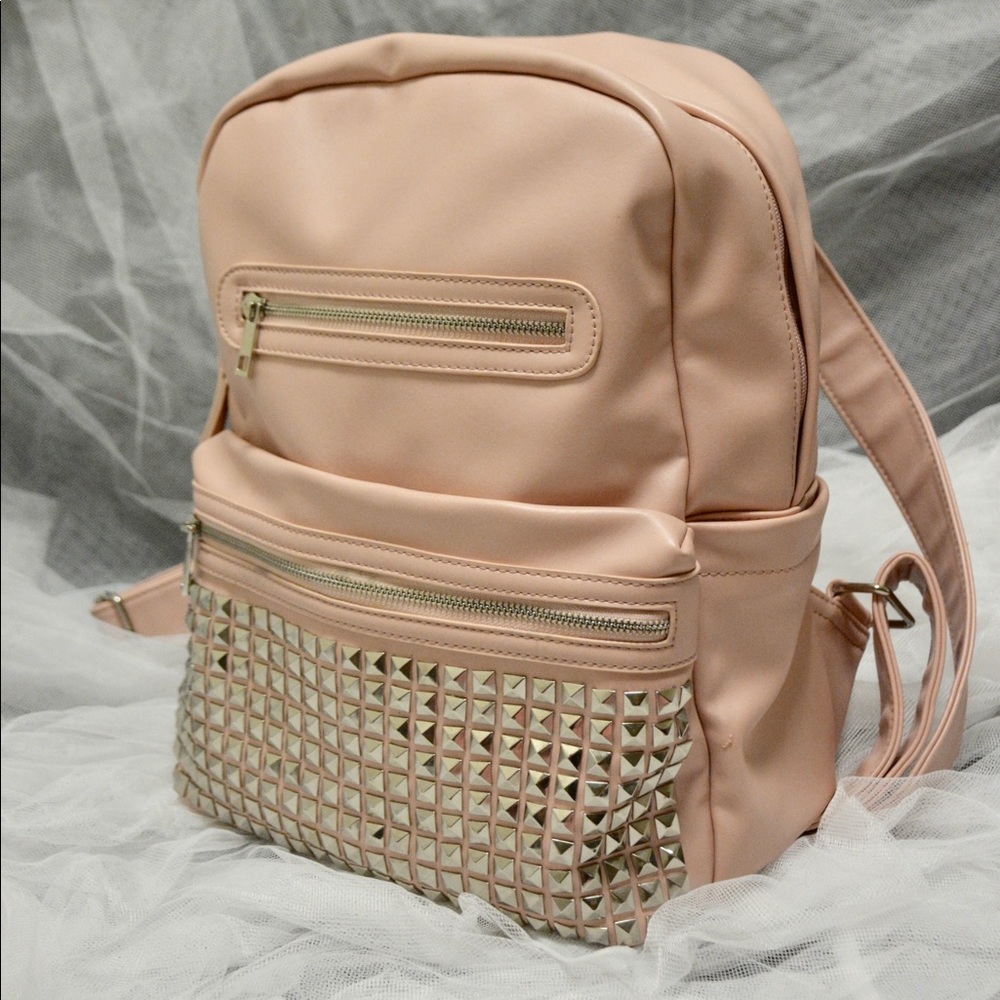 Wonderful good sized  Backpack Pink color 